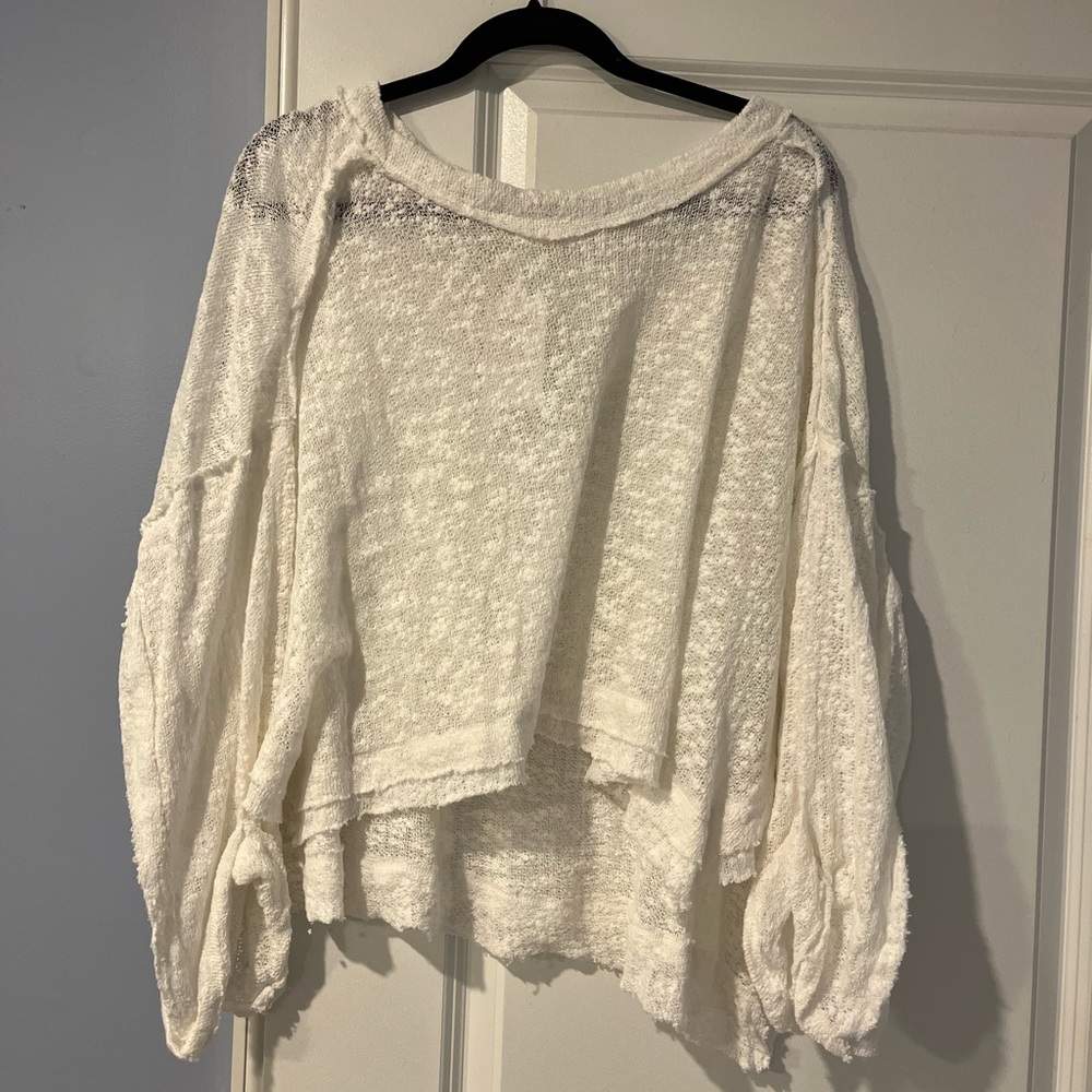 Free People White Sweater